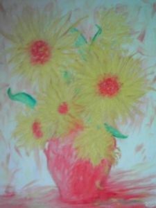 Voir le détail de cette oeuvre: bouquet de tournesols